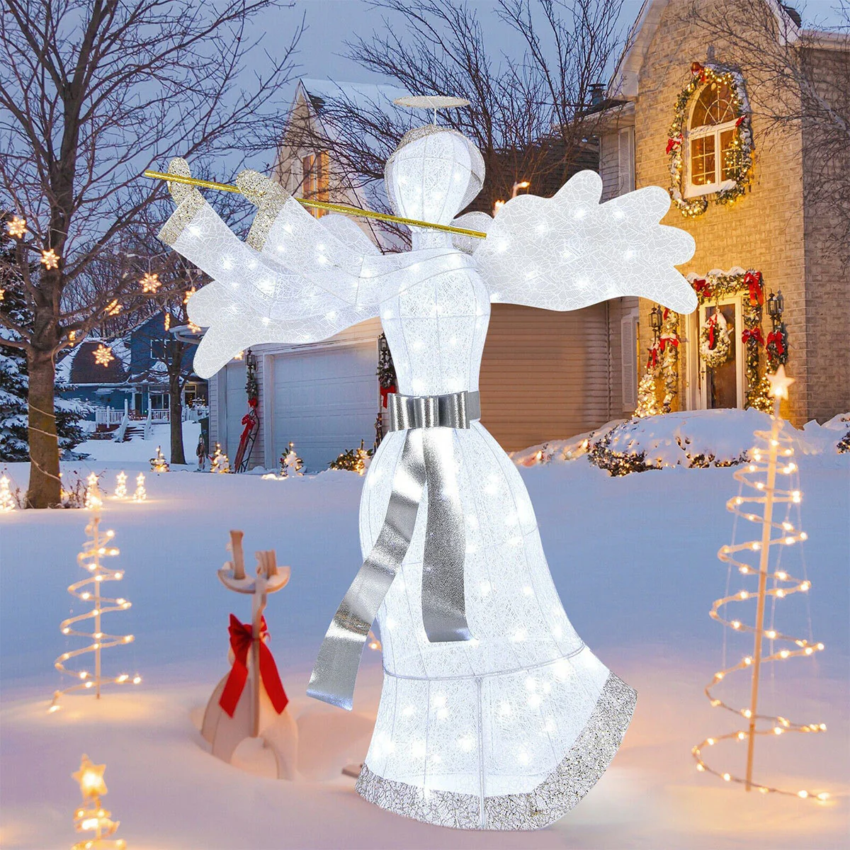 5-Ft. Prelit Lawn Angel
