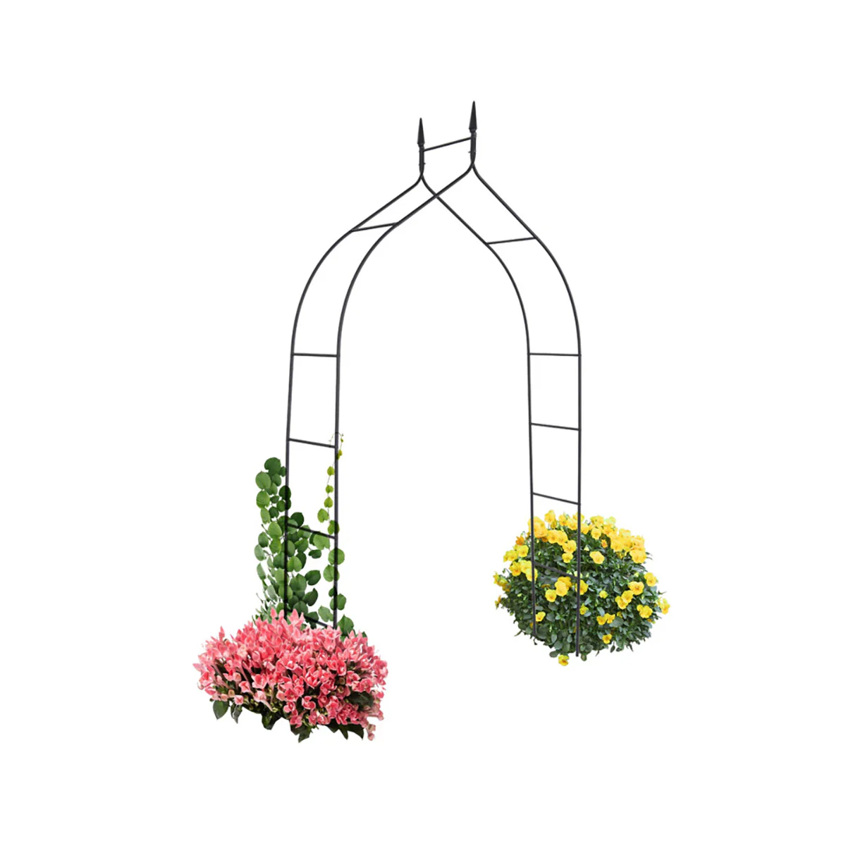 8' Steel Gothic Steel Rose Arch - Image 10