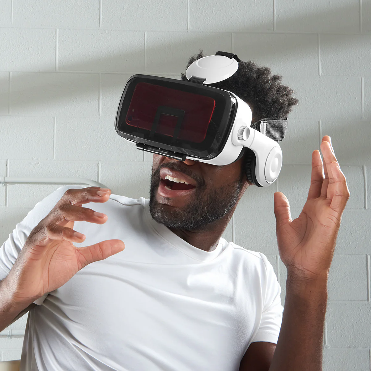 Bluetooth VR Headset with Earphones by Sharper Image