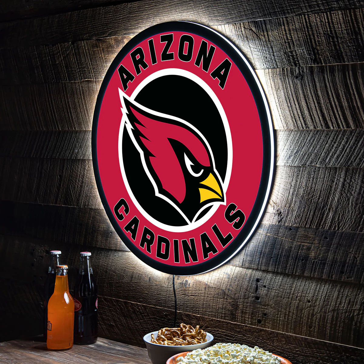 NFL Backlit Full Edge Round Wall Sign