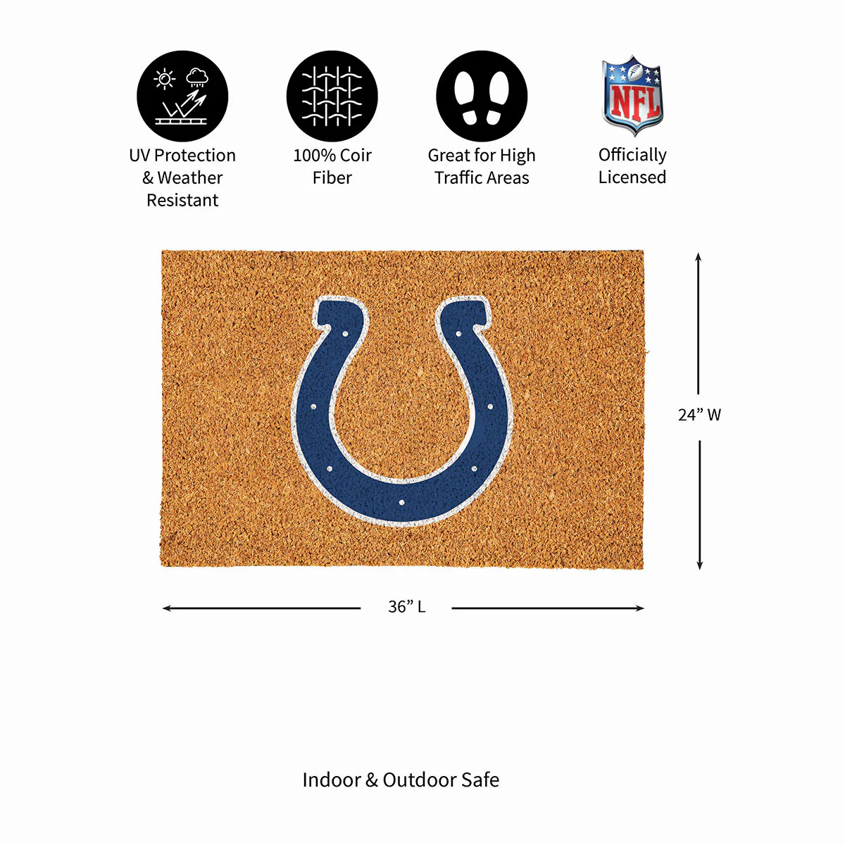 NFL Large Format Team Coir Mat - Image 67