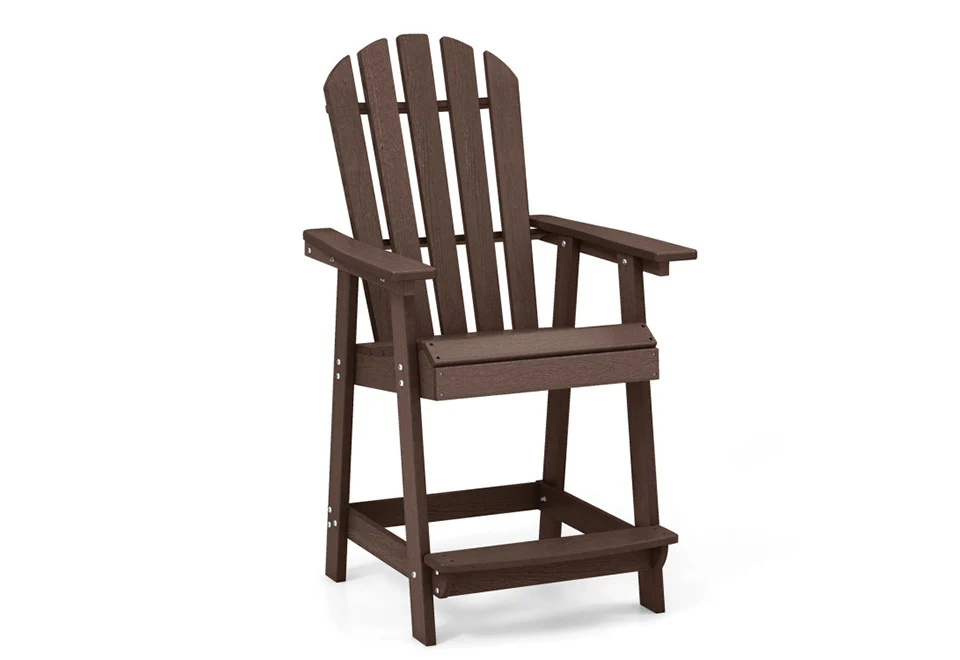 Patio Chair with Armrest and Footrest