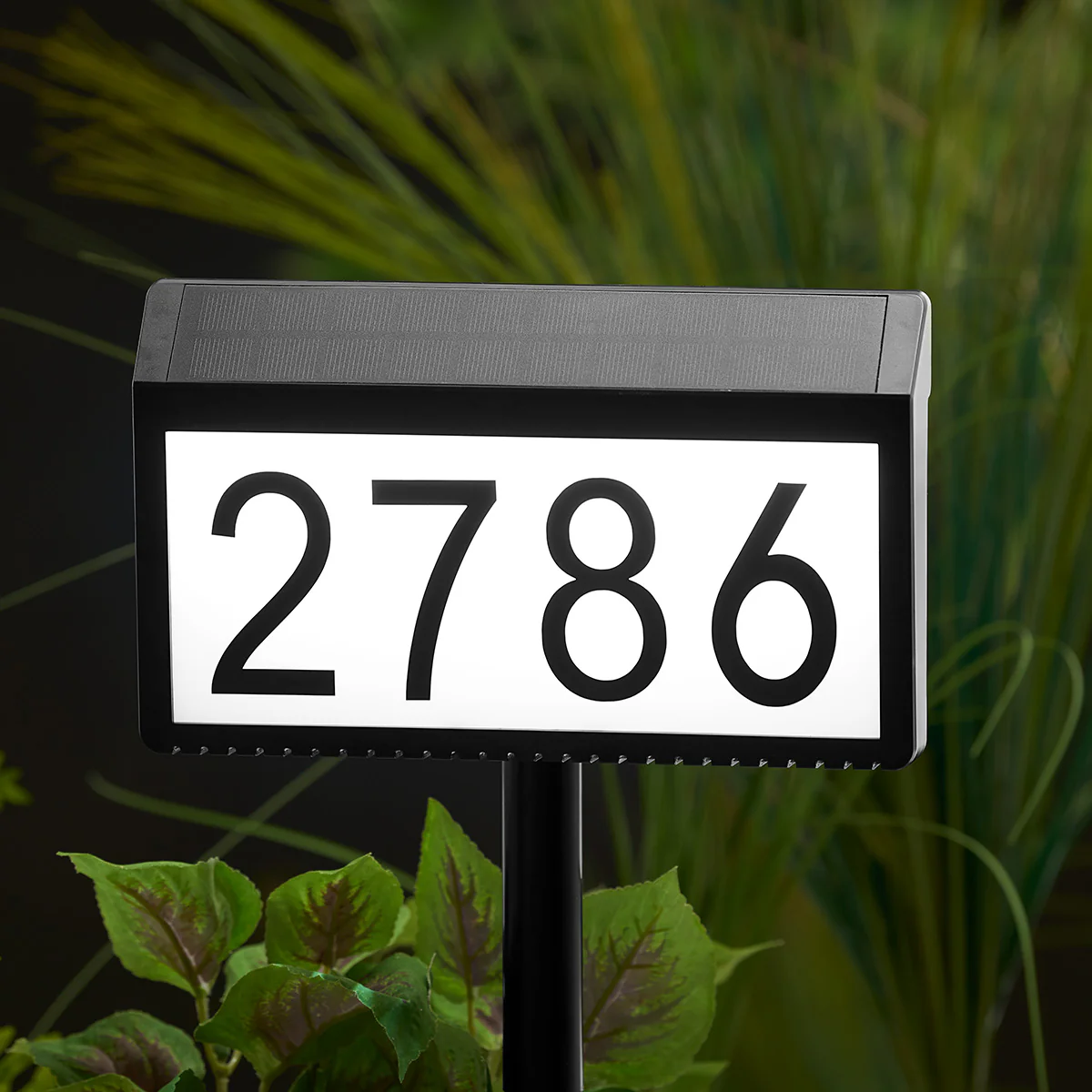 Solar Powered Address Sign