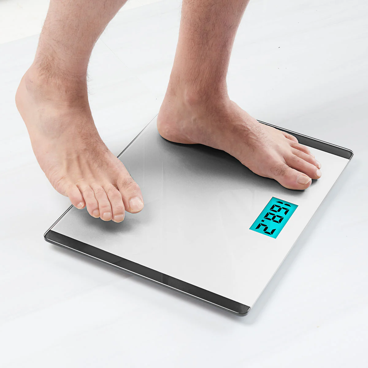 Wide Body Glass Bathroom Scale